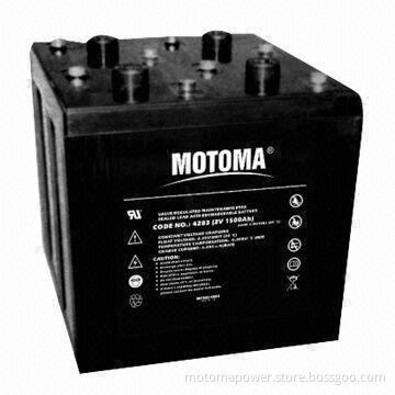 2V,1500Ah Power Storage Battery with Excellent Deep Cycle Performance and 1,200 Cycle Time for Solar